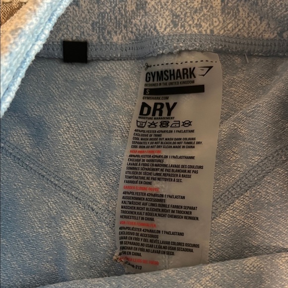 Gymshark Blue Patterned Leggings - Picture 3 of 4